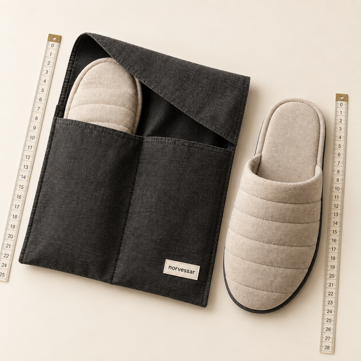 Norvessar™ SoftStep Travel Slipper Set