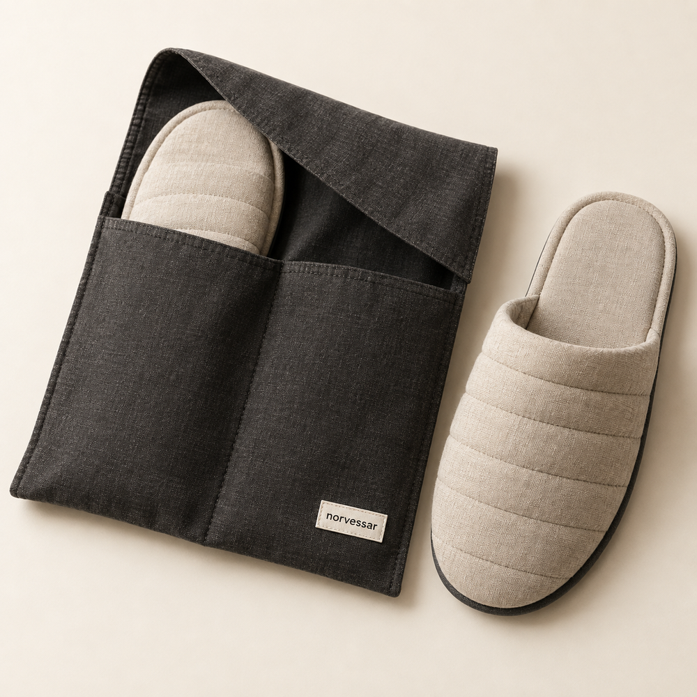 Norvessar™ SoftStep Travel Slipper Set