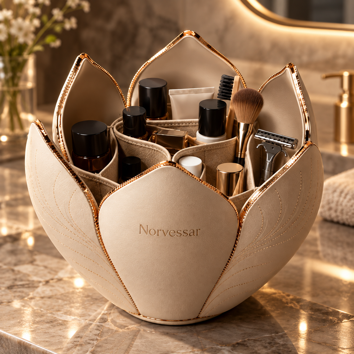 Norvessar™ PetalNest Toiletry Pod