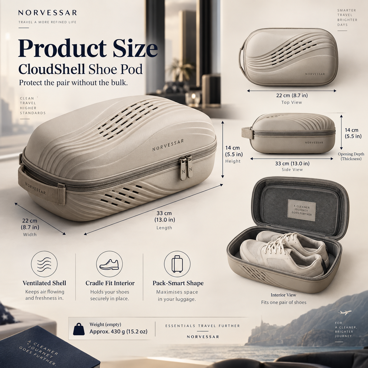 Norvessar™ CloudShell Shoe Pod