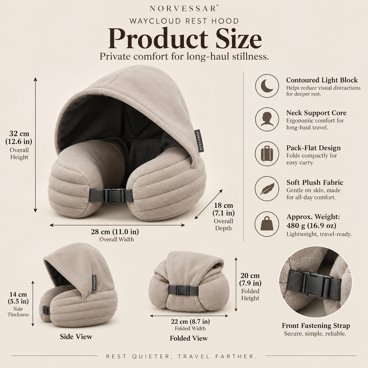 Norvessar™ WayCloud Rest Hood