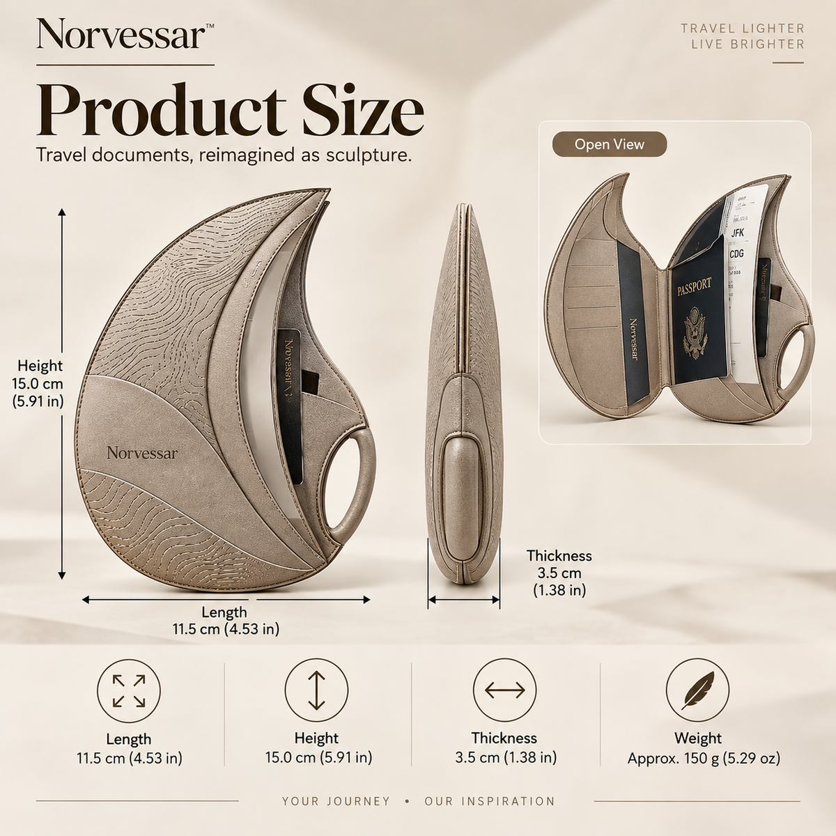 Norvessar™ AeroVeil Passport Vault