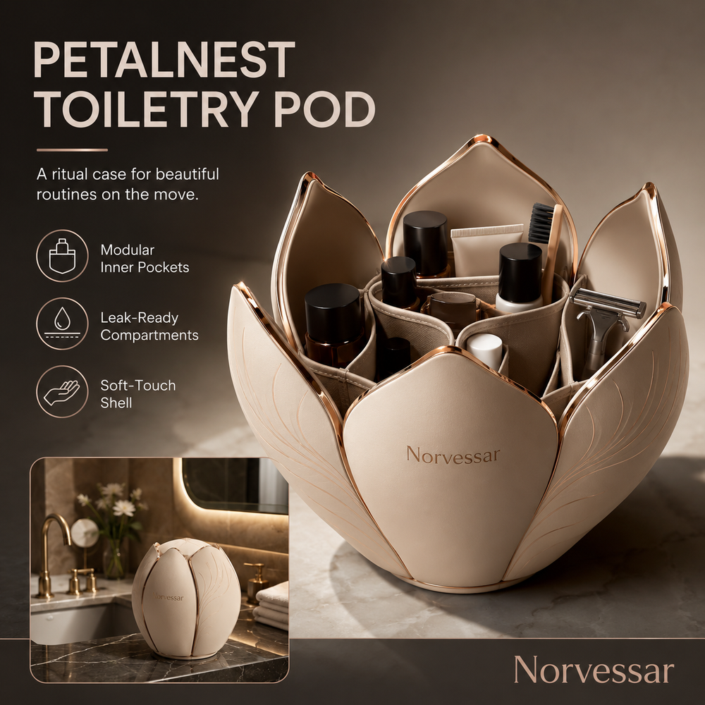 Norvessar™ PetalNest Toiletry Pod