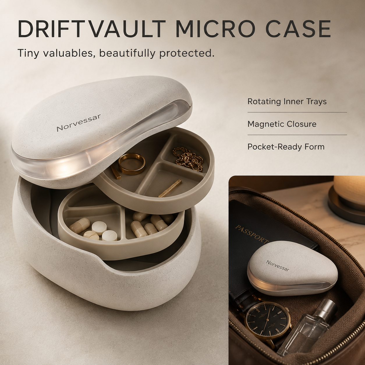Norvessar™ DriftVault Micro Case